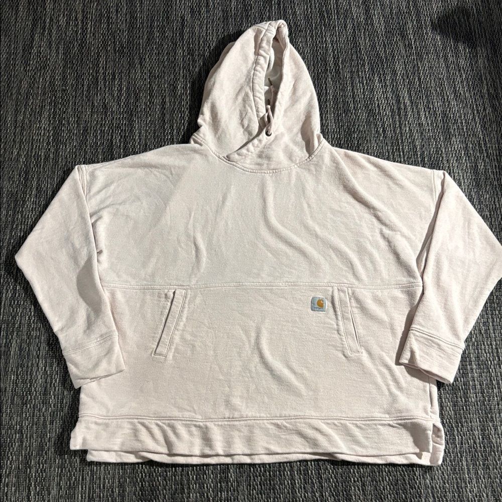 Carhartt Pullover Newberry Hoodie Sweatshirt-Relaxed Fit light pink women’s